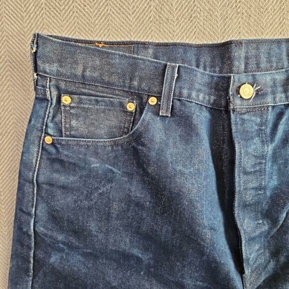 Levi's Jeans Men's W38 L32 501 Dark Wash 8% Metallic Thread PC9-00501-2749 - Picture 11 of 16